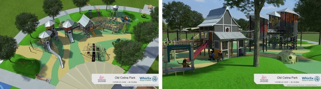 Old Celina park renderings collage